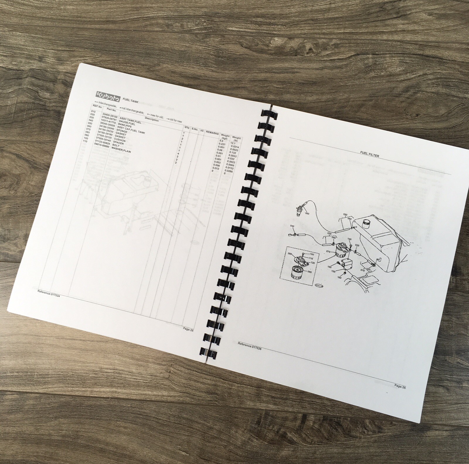 Kubota L2050DT Tractor Parts Catalog Operators Manual Set Owners Catalog Book - Image 6