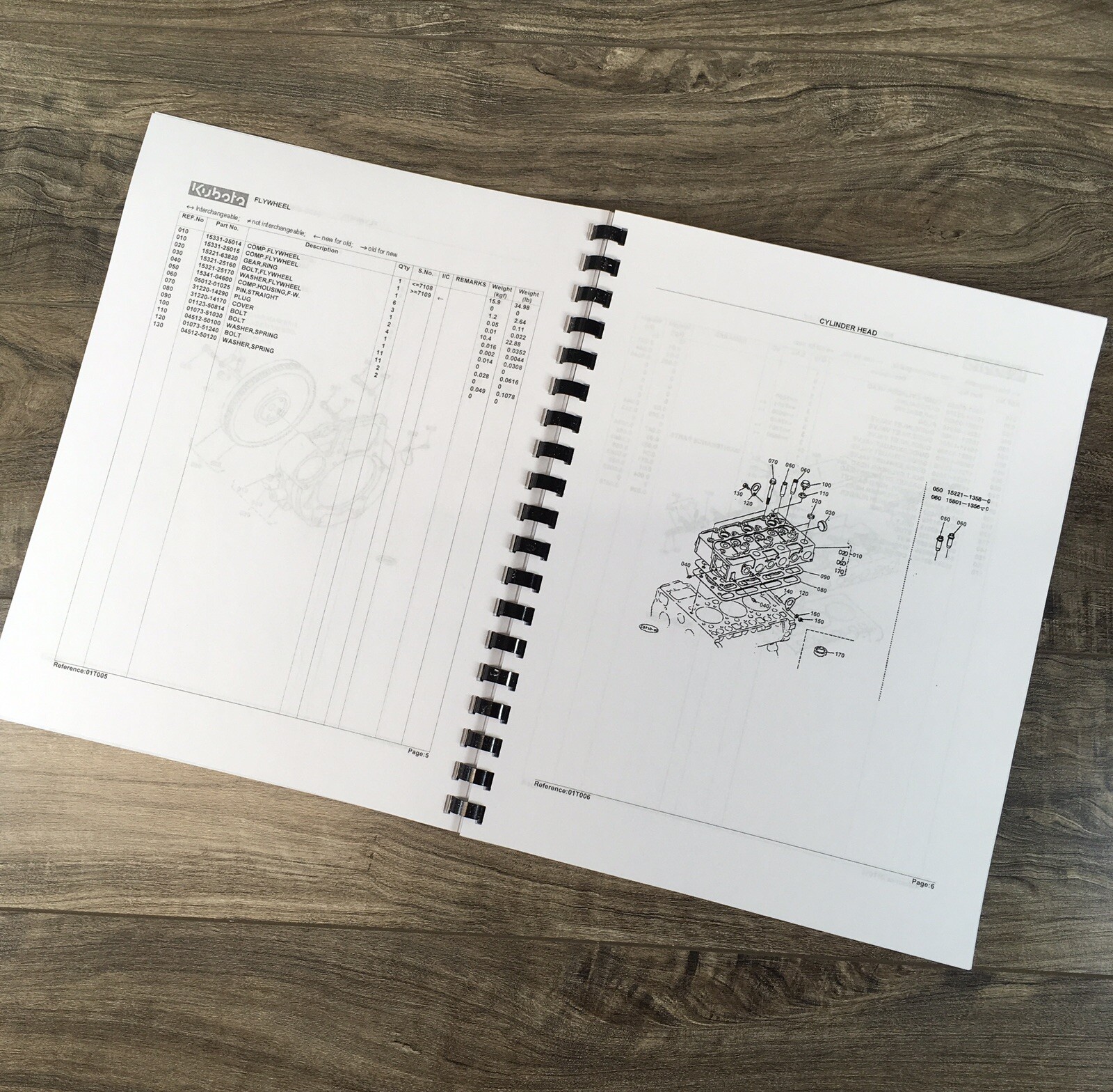 Kubota L2050DT Tractor Parts Catalog Operators Manual Set Owners Catalog Book - Image 7