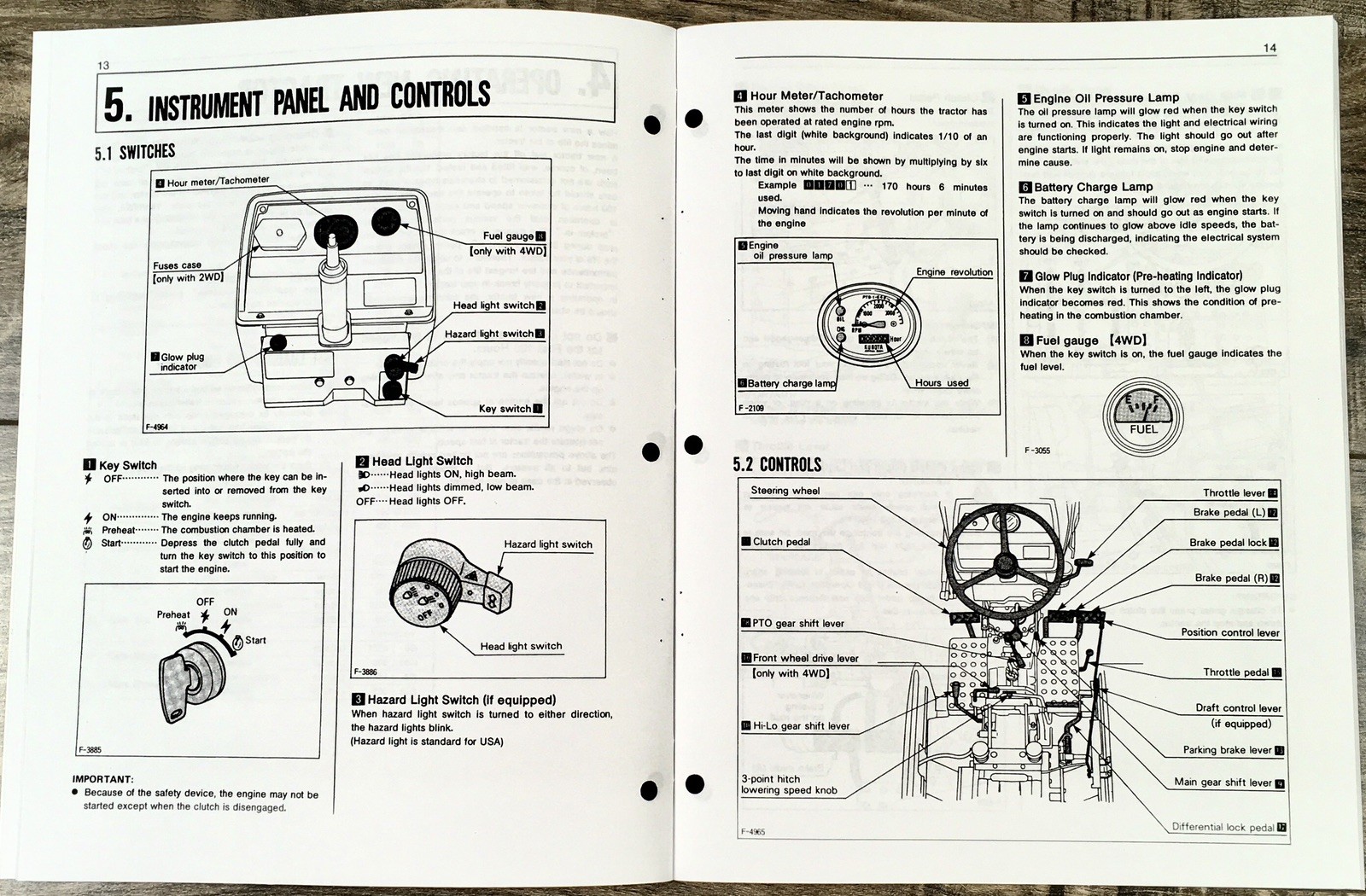 Kubota L2050DT Tractor Parts Catalog Operators Manual Set Owners Catalog Book - Image 10