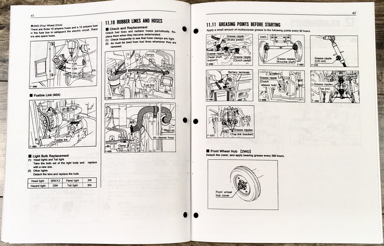 Kubota L2050DT Tractor Parts Catalog Operators Manual Set Owners Catalog Book - Image 12