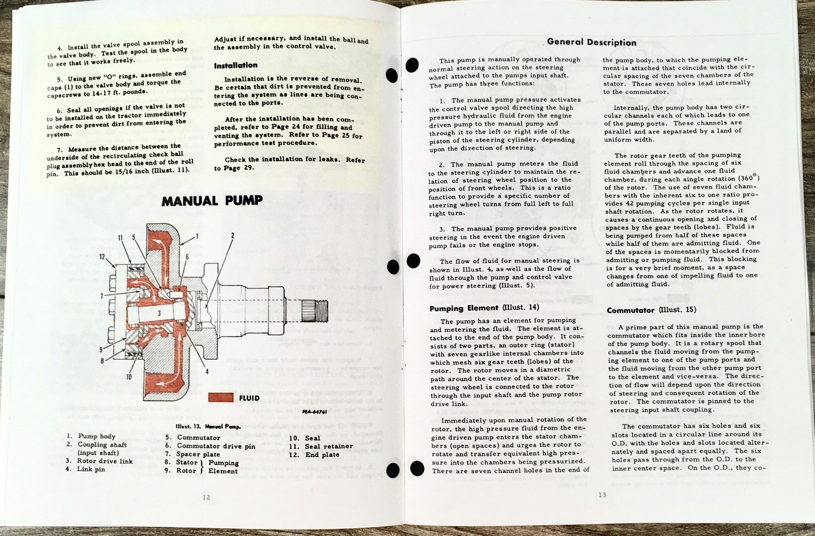 International Hydrostatic Power Steering Service Manual For B275 Tractor - Image 4