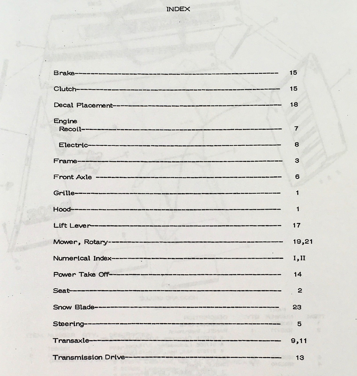 Allis Chalmers B206 Lawn Tractor and Attachment Parts Manual Catalog Assembly - Image 2