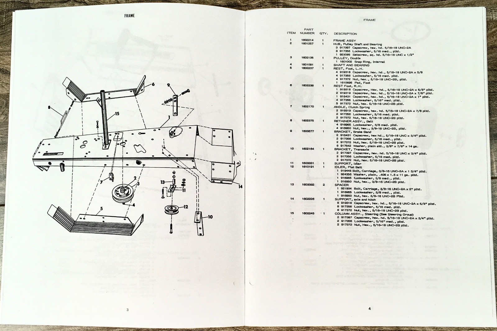 Allis Chalmers B206 Lawn Tractor and Attachment Parts Manual Catalog Assembly - Image 5