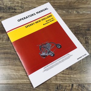 New Holland 55 Rolabar Rake Operators Manual Side Delivery Owners Book