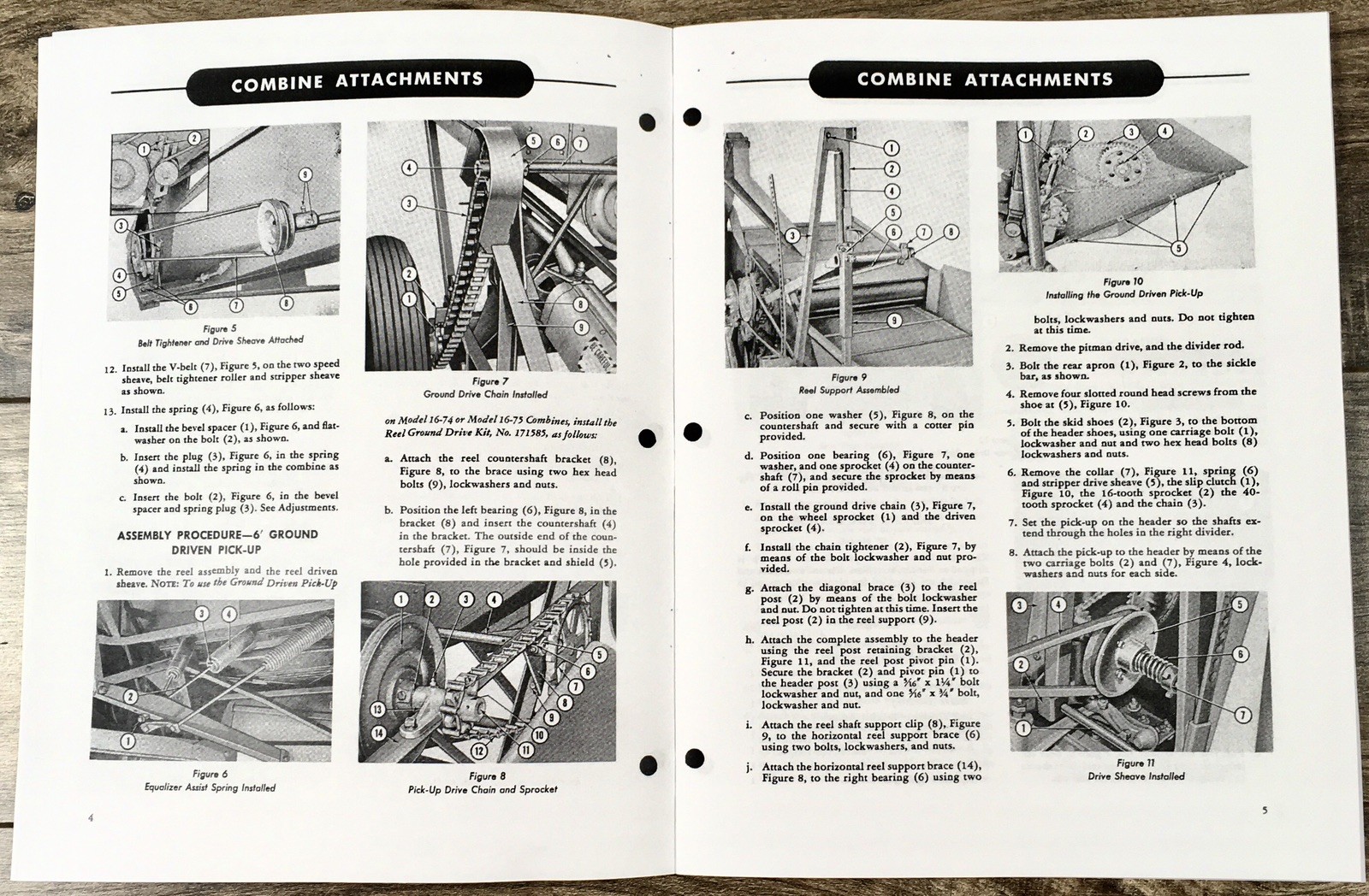 Ford 16-75 16-98 16-99 16-100 16-101 Combine Attachment Operators Manual Owners - Image 3