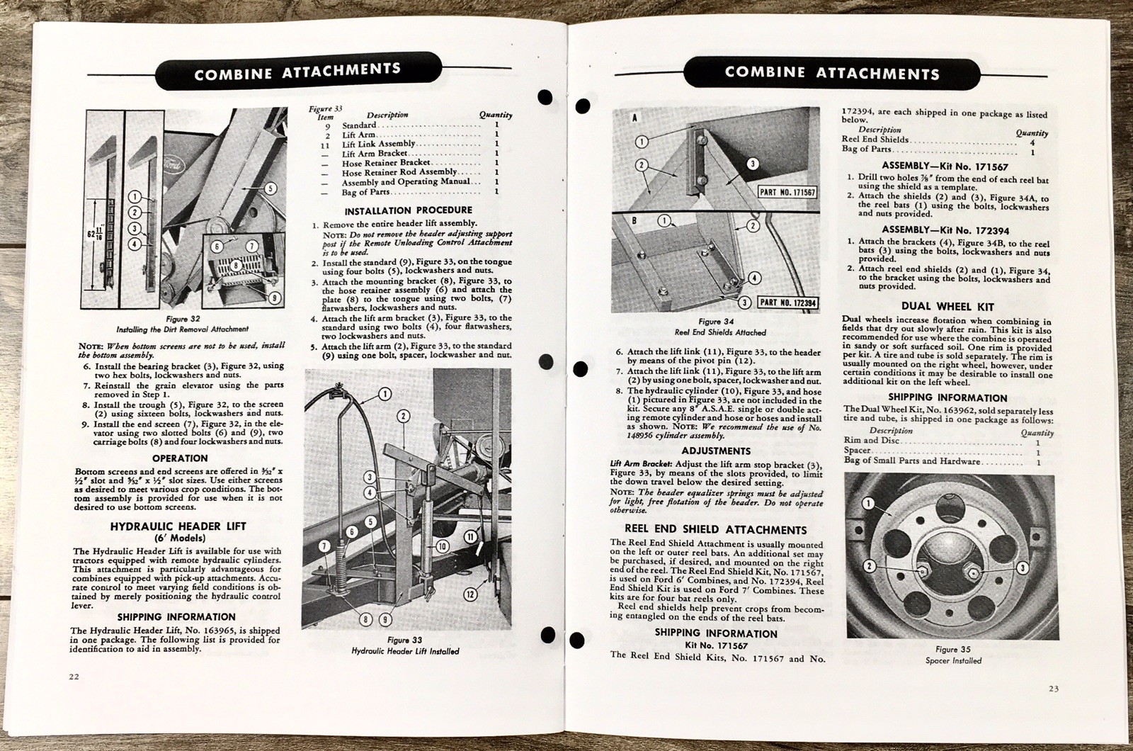 Ford 16-75 16-98 16-99 16-100 16-101 Combine Attachment Operators Manual Owners - Image 5