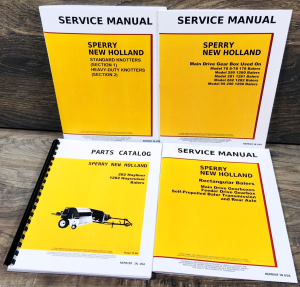 New Holland 282 1282 Baler Service Manual Parts Catalog Set Repair Shop Assebmly