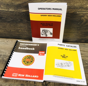 New Holland Super 55 Rake Service Manual Parts Catalog Operators Repair Shop