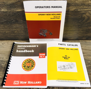 New Holland 55 Rake Service Manual Parts Catalog Operators Repair Shop Assembly