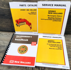 New Holland 67 Baler Service Manual Parts Catalog Set Repair Shop Assembly Book