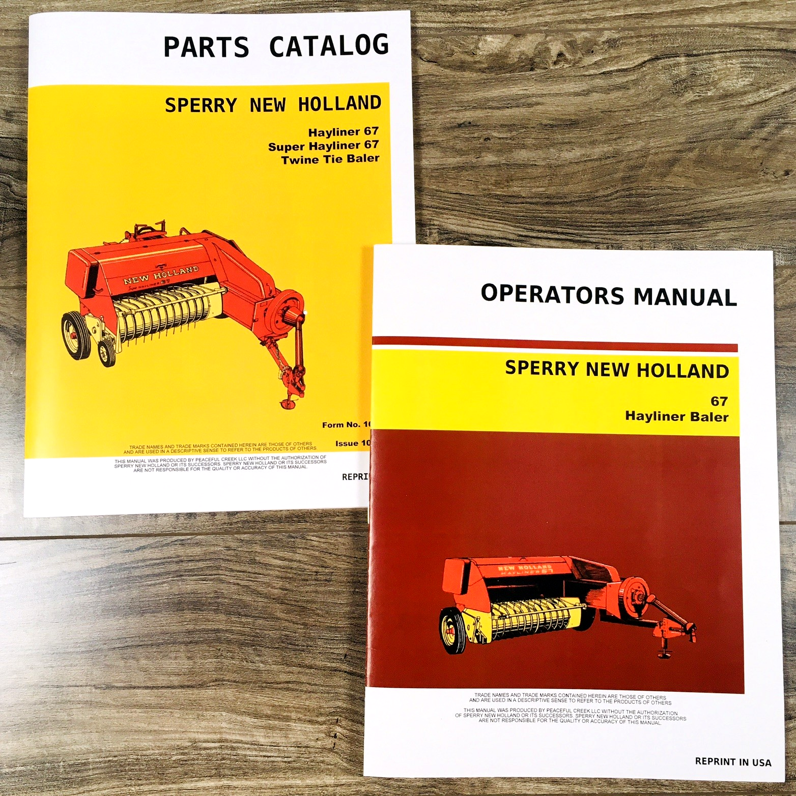New Holland 67 Baler Parts Catalog Operators Manual Set Owners Assembly Book
