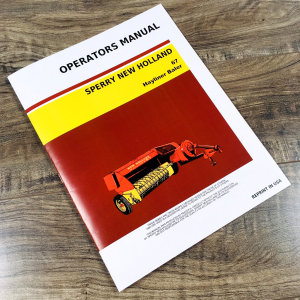 New Holland 67 Hayliner Baler Operators Manual Owners Book Maintenance