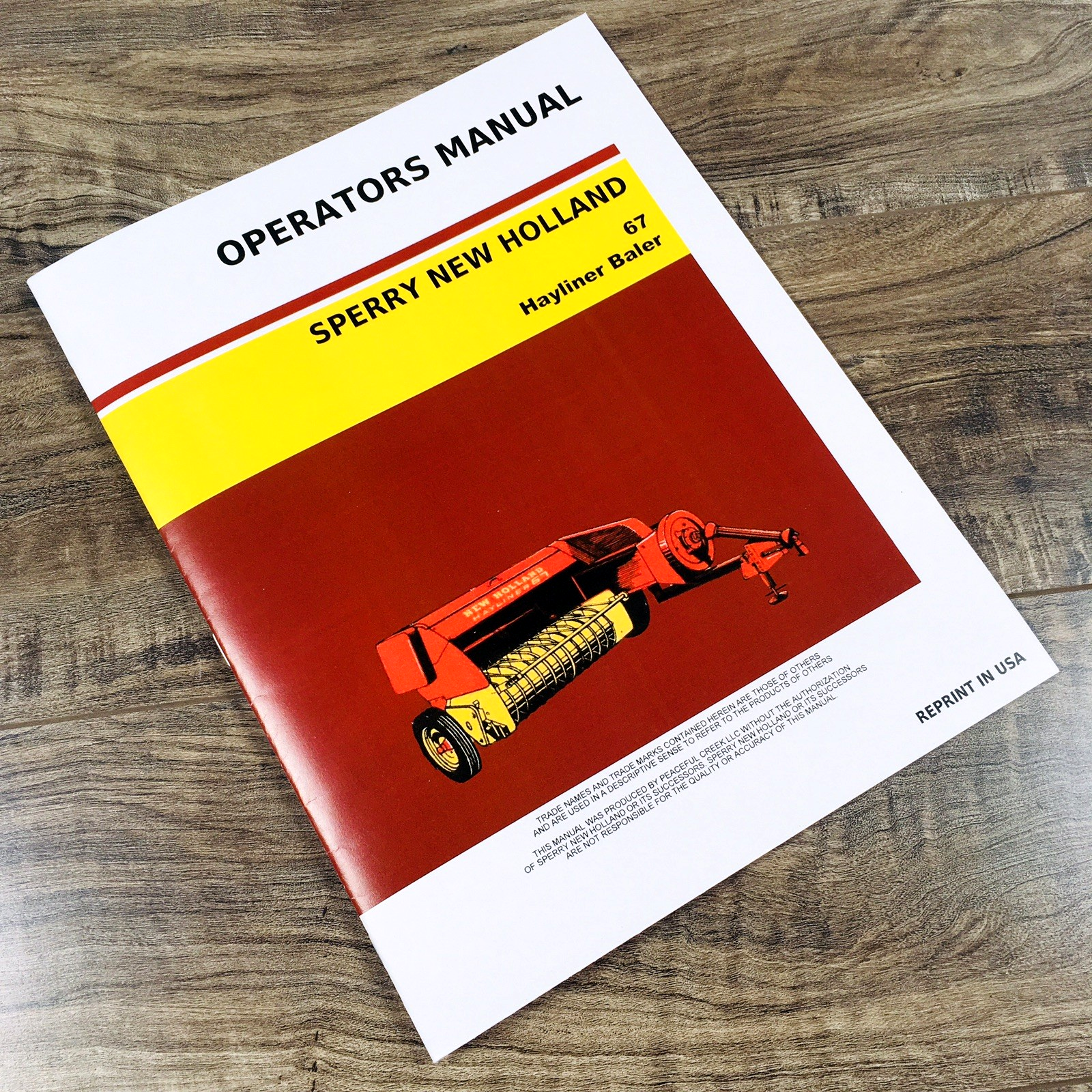 New Holland 67 Hayliner Baler Operators Manual Owners Book Maintenance
