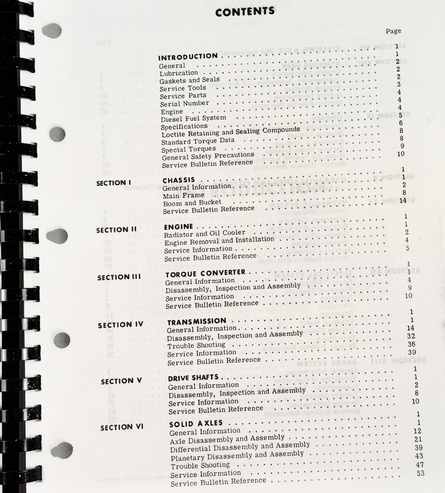 International H-60E Pay Loader Wheel Loader Service Manual Set Repair Shop Book - Image 8