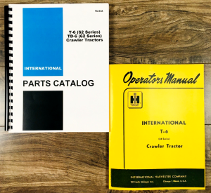 International T-6 62 Series Crawler Tractor Parts Operators Manual Set Catalog