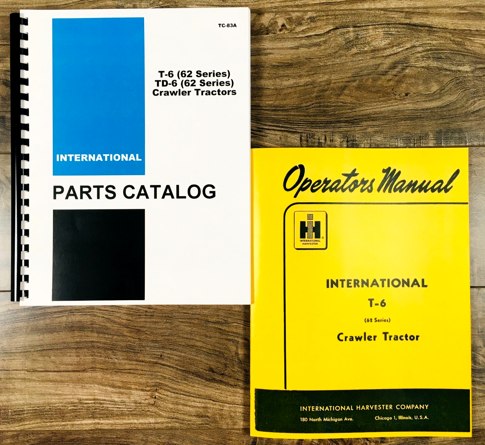 International T-6 62 Series Crawler Tractor Parts Operators Manual Set Catalog
