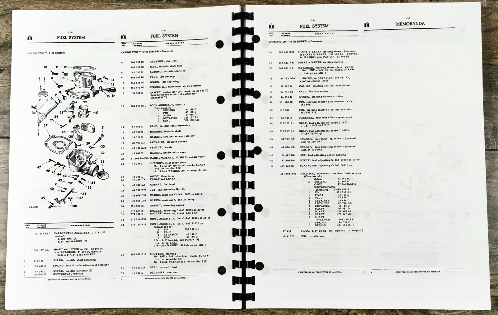 International T-6 62 Series Crawler Tractor Parts Operators Manual Set Catalog - Image 12