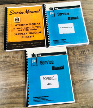 International TD6 61 Series TD9 91 Diesel Crawler Service Manual Set Repair Shop