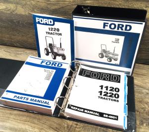 Ford 1220 Tractor Service Manual Operators Parts Catalog Repair Shop Set Owners