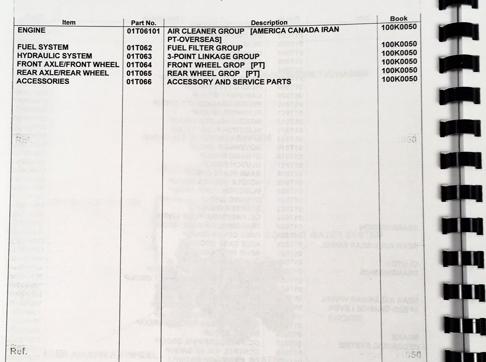 Kubota B7100 B7100D 4wd Gear Tractor Parts Catalog Manual Assembly Schematics - Image 3