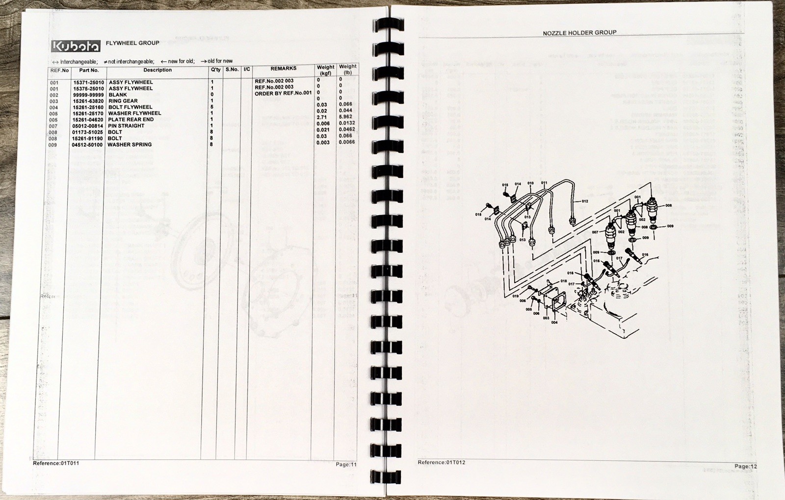 Kubota B7100 B7100D 4wd Gear Tractor Parts Catalog Manual Assembly Schematics - Image 5