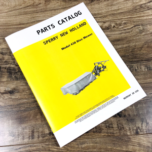New Holland 438 Disc Mower Parts Manual Catalog Book Assembly Schematic Exploded