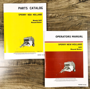 New Holland 845 Round Baler Parts Catalog Operators Manual Assembly Owners Book