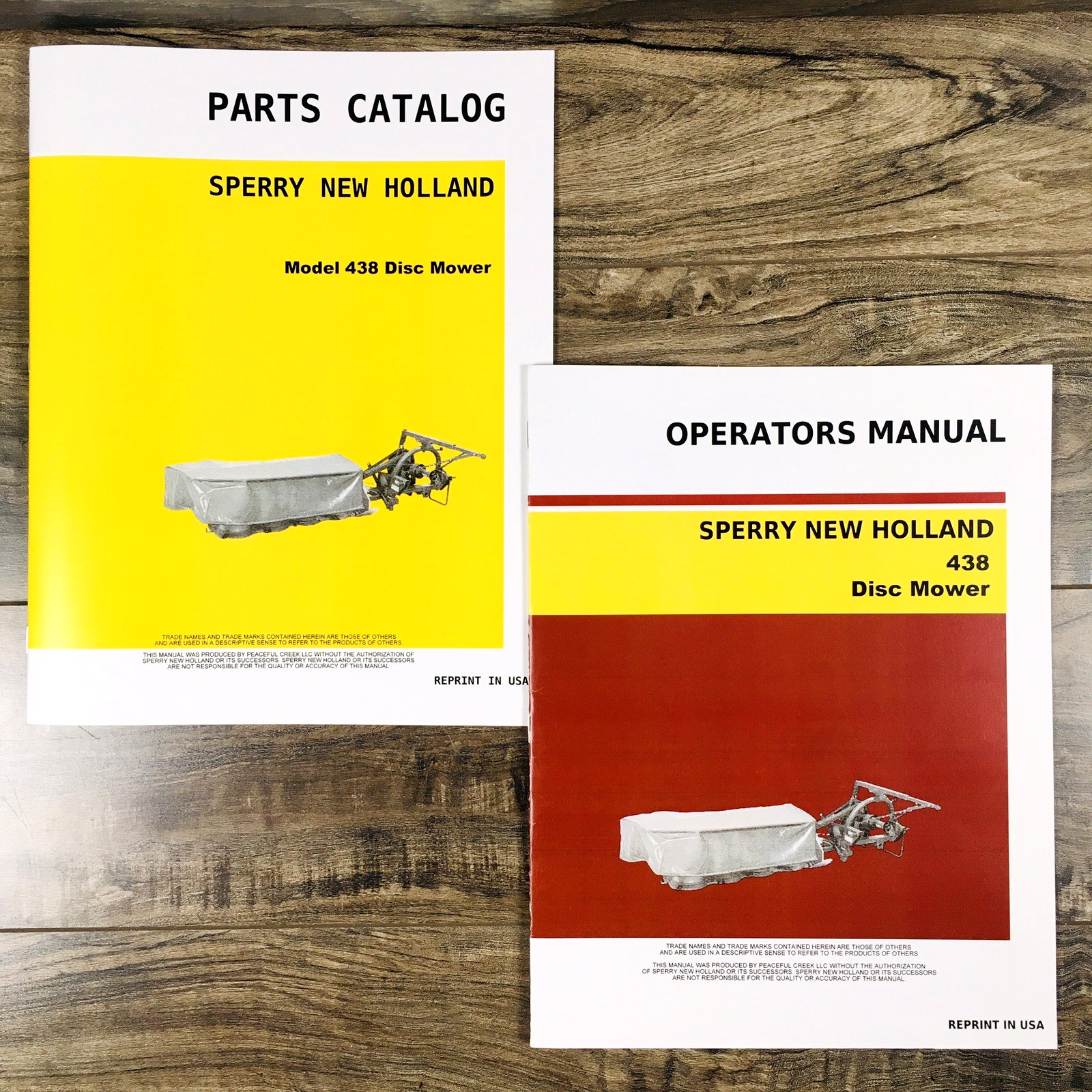 New Holland 438 Disc Mower Parts Catalog Operators Manual Set Owners Assembly NH