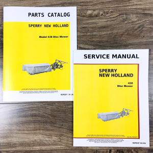 New Holland 438 Disc Mower Service Manual Parts Catalog Repair Shop Assembly