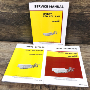 New Holland 438 Disc Mower Service Manual Parts Catalog Operators Repair Shop