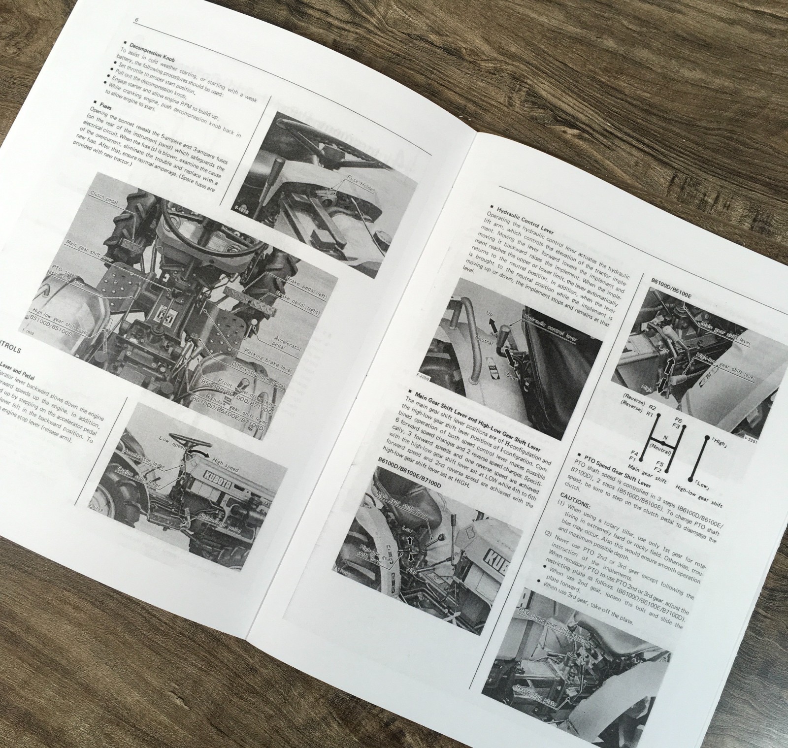 Kubota B6100D Tractor Parts Catalog Operators Manual Owners Assembly Book - Image 6