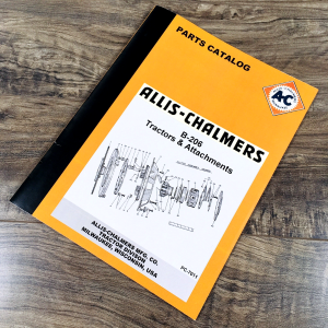 Allis Chalmers B-206 Garden Tractor Parts Manual Catalog Book Schematics B206