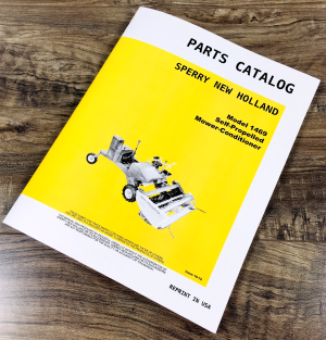 New Holland 1469 Self Propelled Mower Conditioner Parts Manual Catalog Assembly