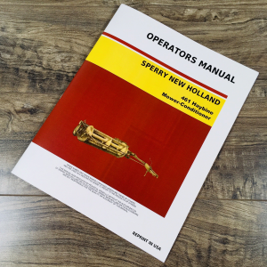 New Holland 461 Mower Conditioner Operators Manual Owners Haybine Maintenance