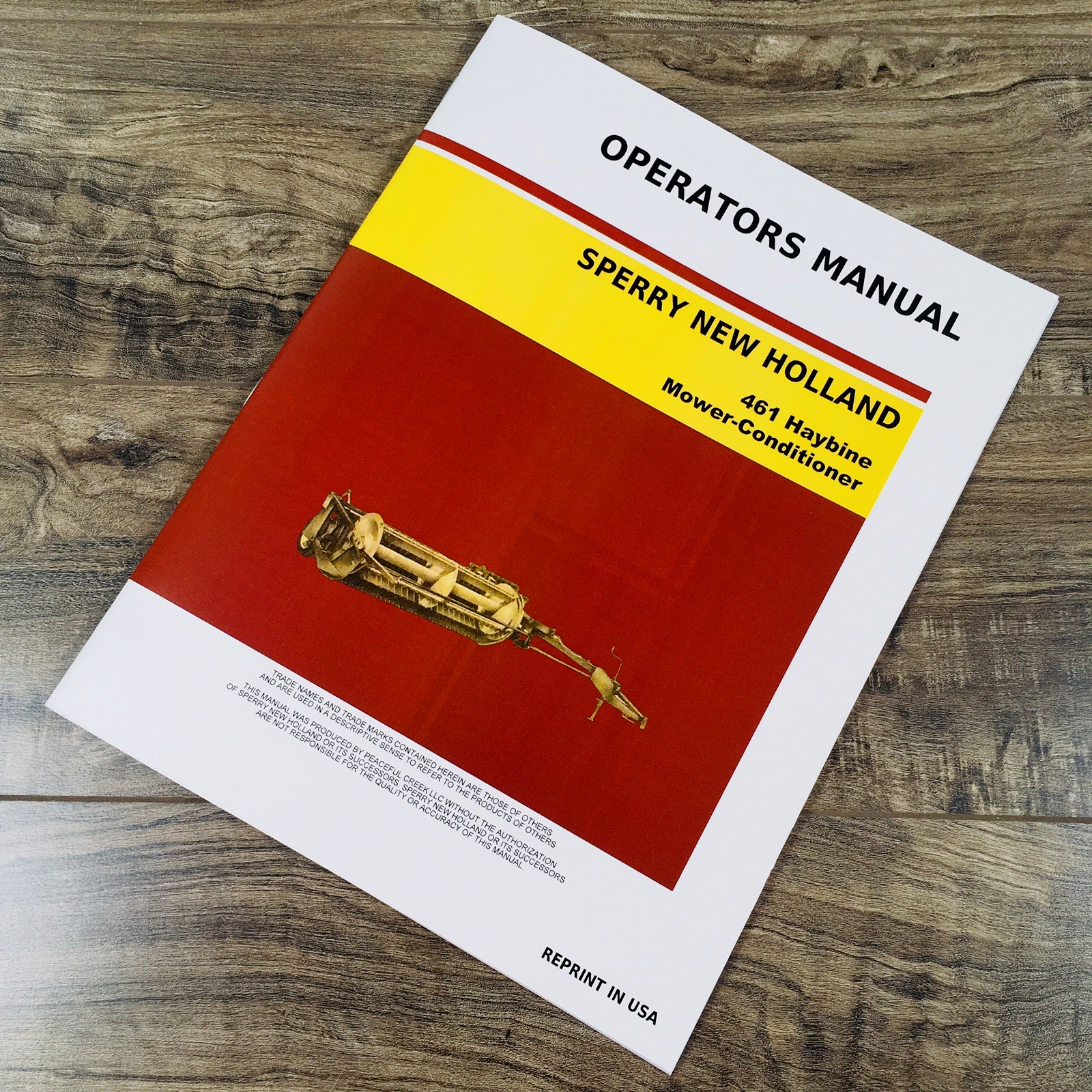 New Holland 461 Mower Conditioner Operators Manual Owners Haybine Maintenance