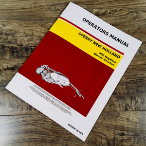 New Holland 460 Mower Crusher Operators Manual Haybine Conditioner Owners Book