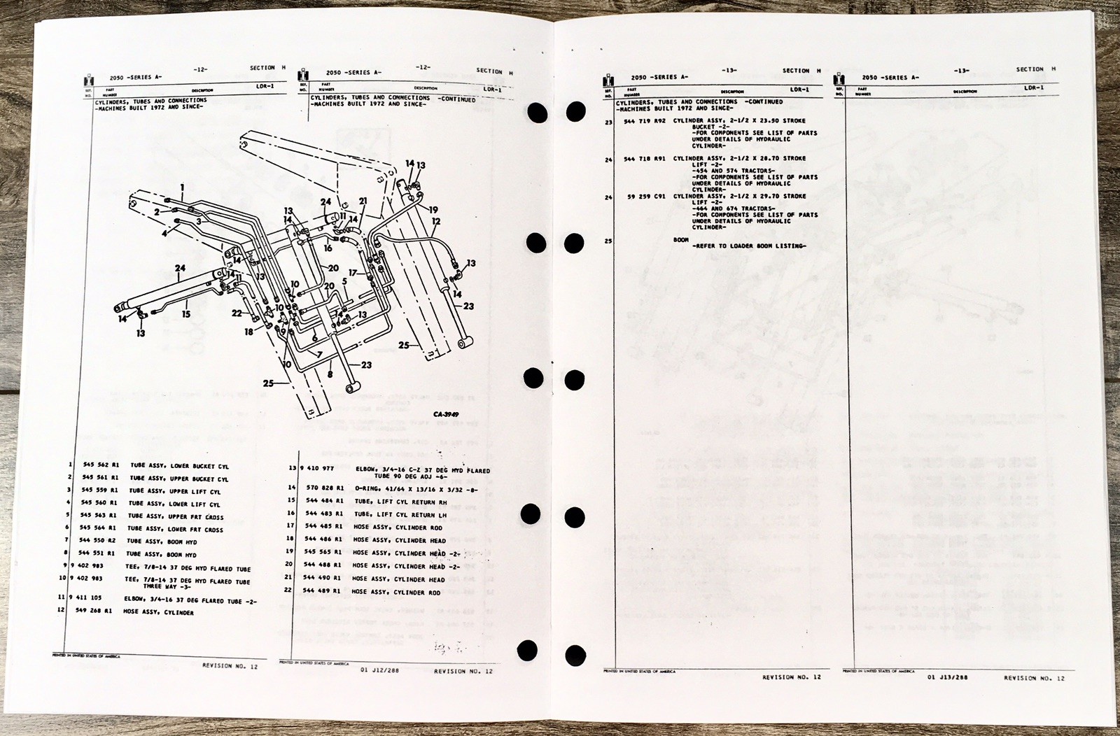 International 2050 Series A 2050A Loader Attachment Parts Manual Catalog Book - Image 3