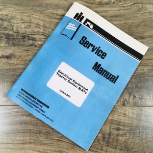 International Electrical Service Manual For B275 Tractor Shop Schematics Repair