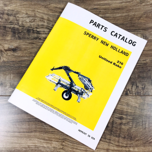 New Holland 216 Unitized Rake Parts Manual Catalog Book Assembly Schematic View