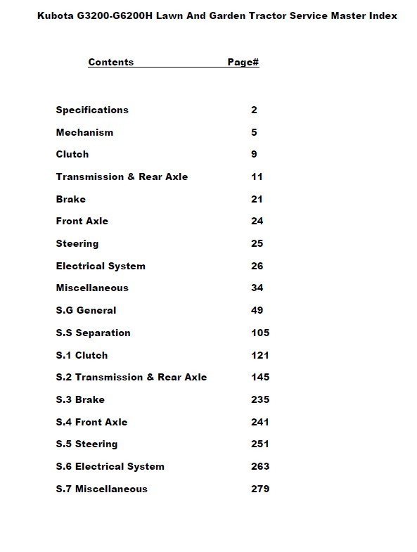 Kubota G4200 Lawn and Garden Tractor Service Manual Parts Catalog Repair Book - Image 2
