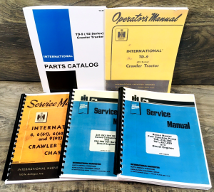 International TD-9 Series 92 Crawler Tractor Service Parts Operators Manual Set