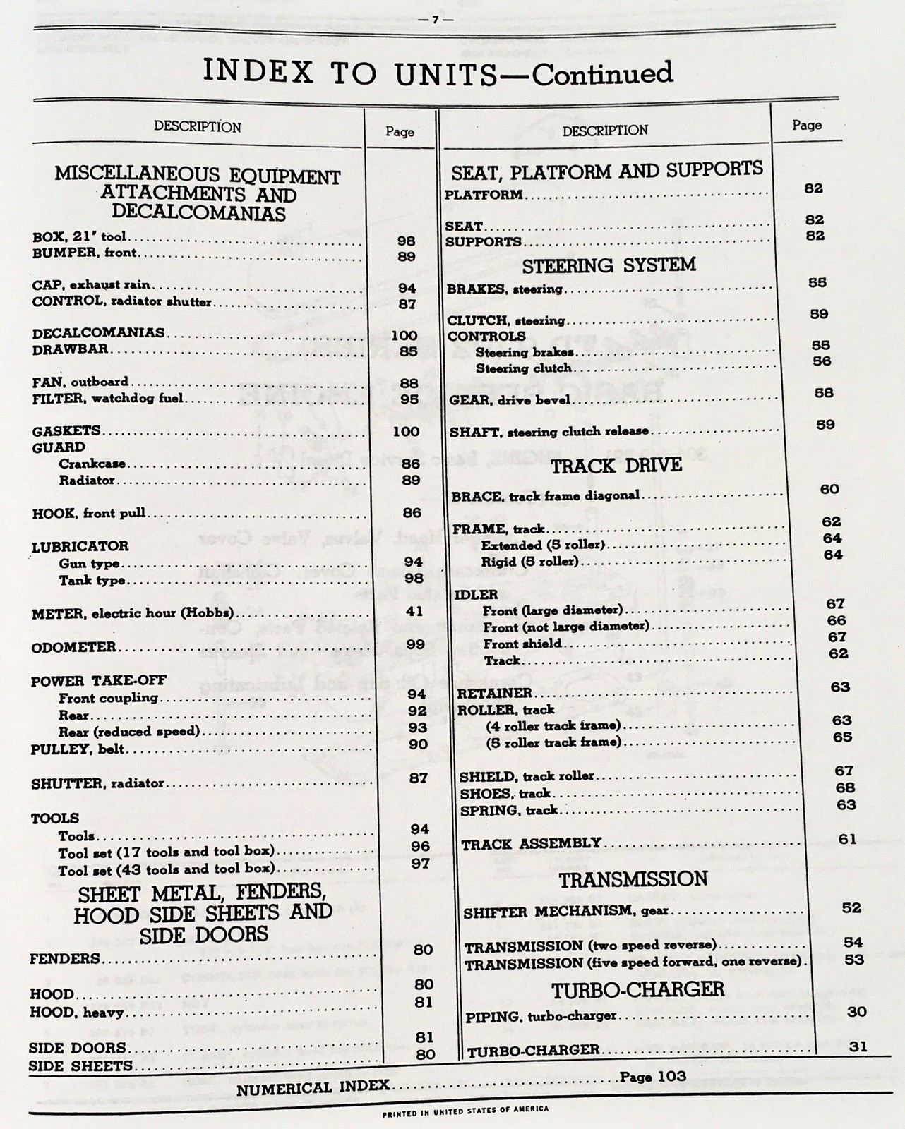 International TD-9 92 Series Crawler Tractor Parts Manual Catalog Book Assembly - Image 4