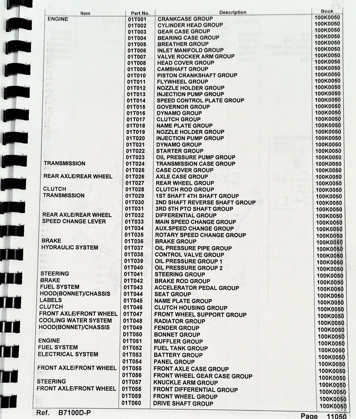 Kubota B7100D B7100 Tractor Service Manual Parts Operators Repair Shop Workshop - Image 3