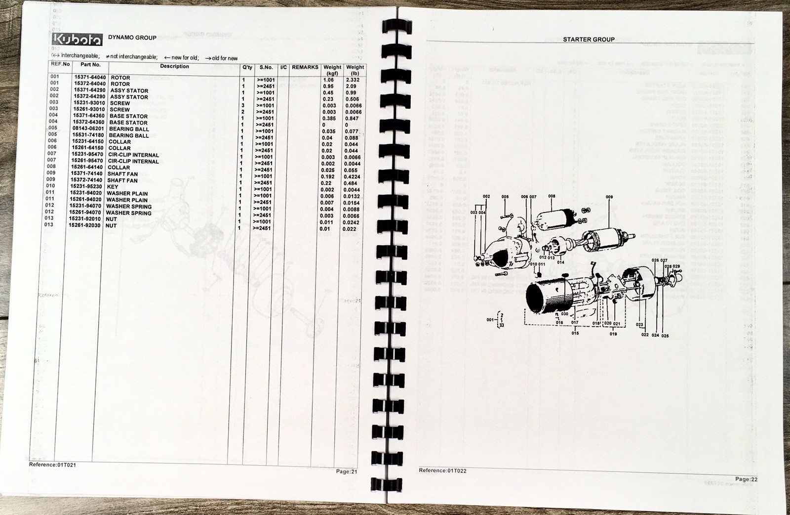 Kubota B7100D B7100 Tractor Parts Catalog Operators Manual Owners Assembly Book - Image 11