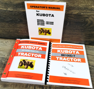 Kubota B6100D B6100 4wd Tractor Service Manual Parts Operators Repair Workshop