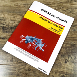 New Holland 254 Rake Tedder Operators Manual Assembly Owners Book Maintenance