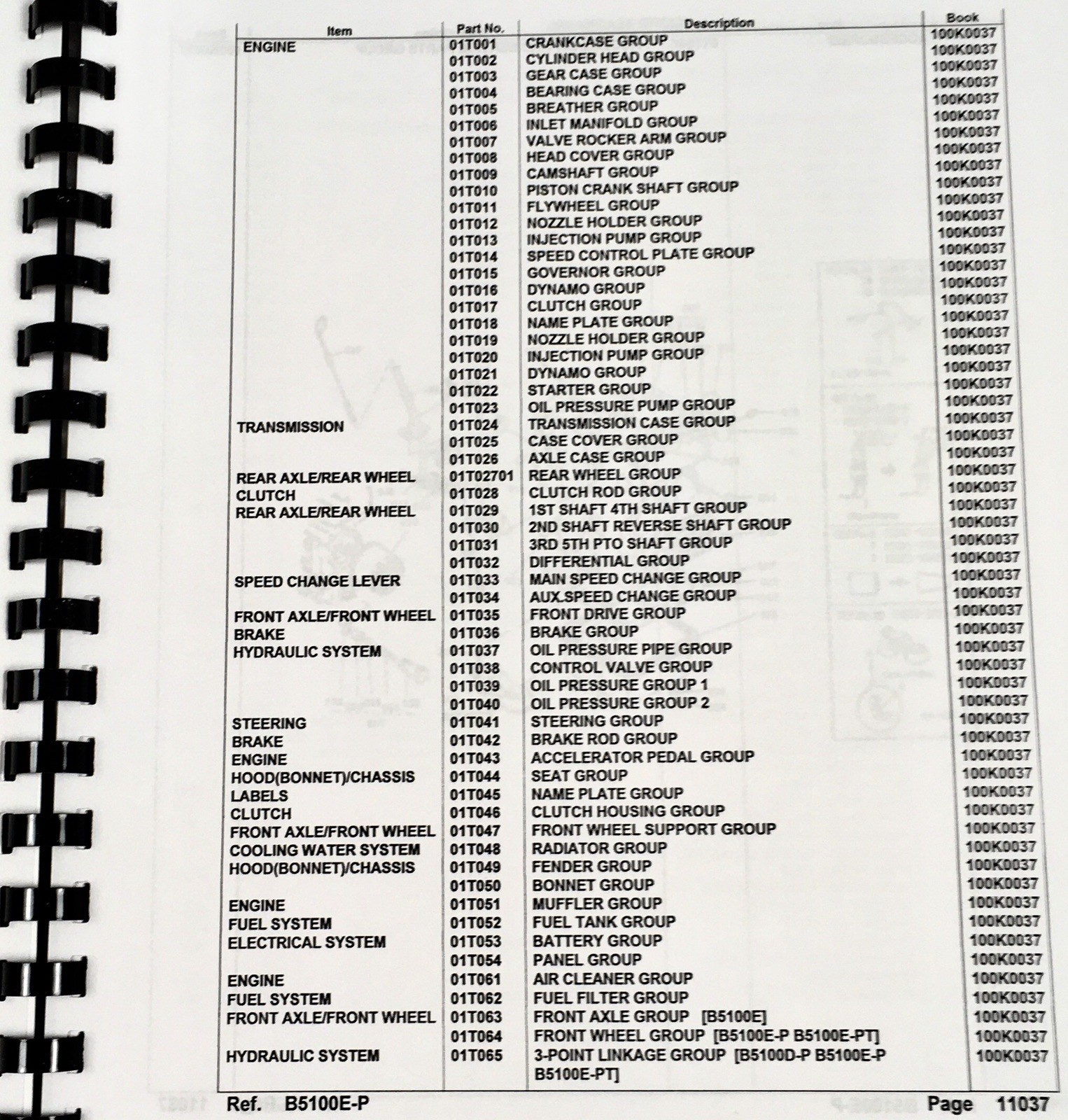 Kubota B5100E B5100 Tractor Service Manual Parts Operators Set Repair Workshop - Image 3