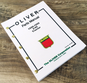 Oliver White 2-62 Tractor Parts Manual Catalog Book Assembly Schematics