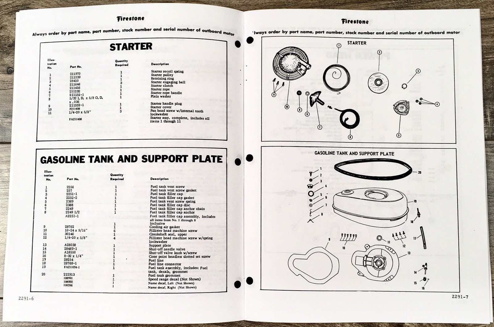 Firestone 10-A-130 Outboard Motor Operators Parts Manual Owners Book Maintenance - Image 2