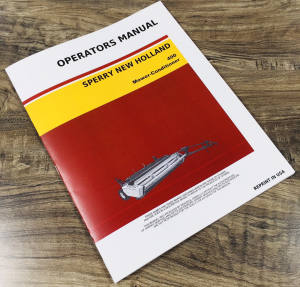 New Holland 490 Mower Conditioner Operators Manual Owners Book Maintenance